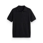 Black Knit Polo