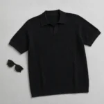 Black Knit Polo - Image 4