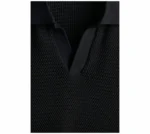 Black Knit Polo - Image 5