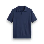Blue Knit Polo