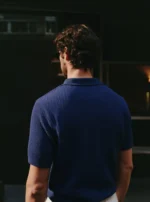 Blue Knit Polo - Image 4