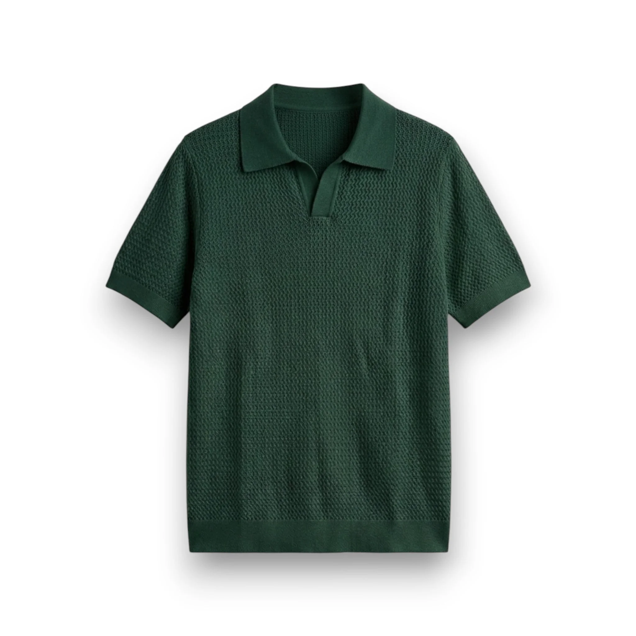 IMG-4342 Green Knit Polo - Image 1